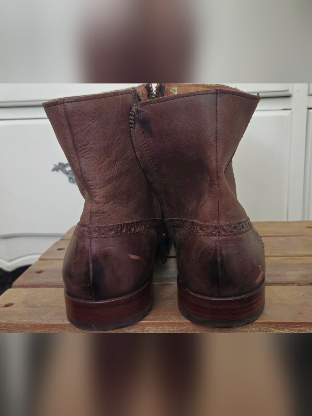 Used Vintage-Polo Ralph Lauren "Demonte" Side-Zip Ankle Boot - Picture 7 of 16
